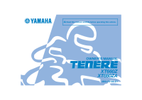 Yamaha XT660Z Tenere - Owners manual 2014-3